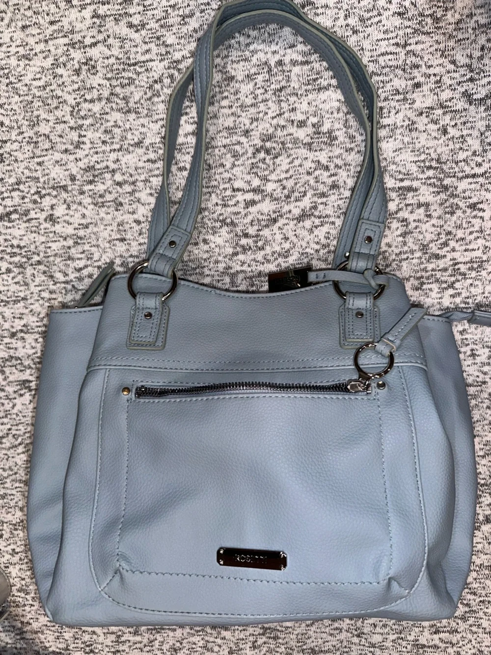 Rosetta Light Blue Women's Tote Bag - Elegant Everyday Carry, GUC